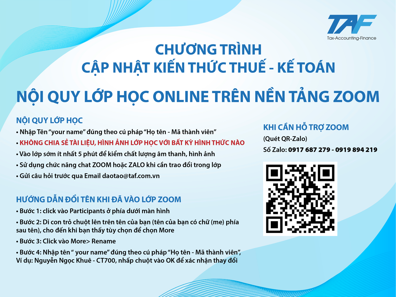 CHƯƠNG TRÌNH CẬP NHẬT KIẾN THỨC THUẾ KẾ TOÁN