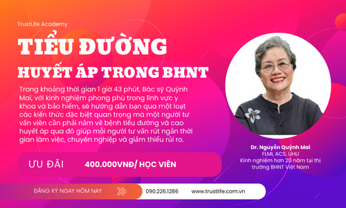 TL5: BỆNH TIỂU ĐƯỜNG; TĂNG HUYẾT ÁP TRONG BẢO HIỂM NHÂN THỌ - DR NGUYỄN QUỲNH MAI