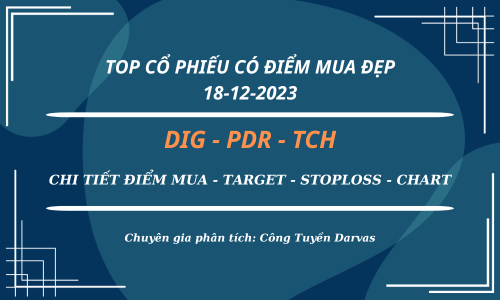 TOP 3 CP CÓ ĐIỂM MUA ĐẸP NHẤT - DIG PDR TCH