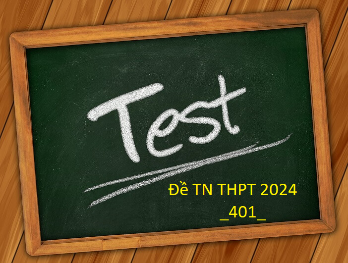 ĐỀ THI TN THPT 2024.401