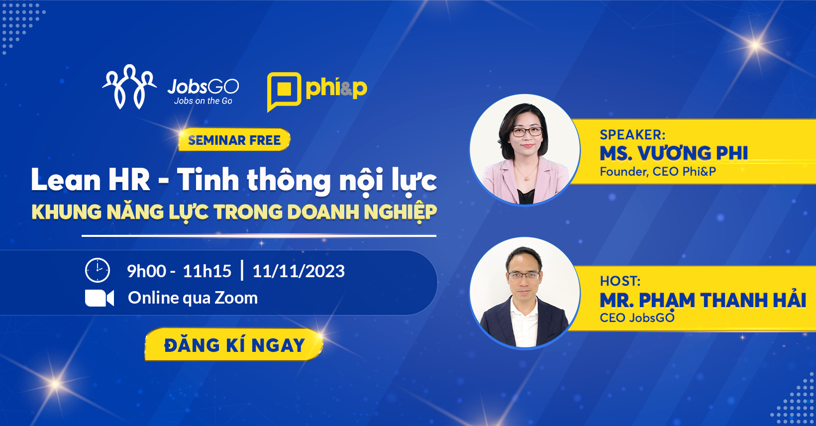 Workshop Jobsgo | Lean HR - Tinh thông nội lực