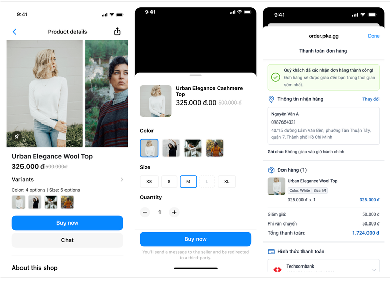 Mua sắm trên Facebook Shop Messenger 2024