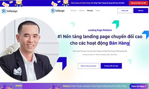 Tài khoản Ladipage PRO 1 Năm (tặng thêm 6 tháng sử dụng)