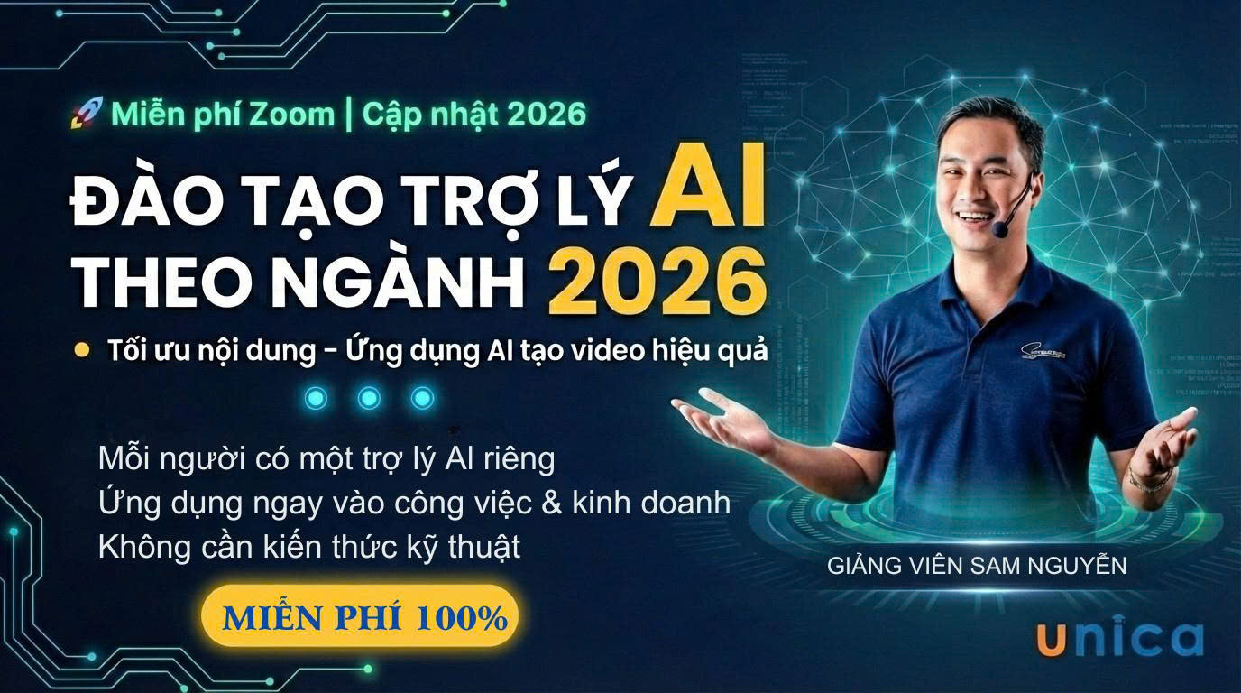 ĐÀO TẠO TRỢ LÝ AI THEO TỪNG NGÀNH NGHỀ- ỨNG DỤNG AI TẠO VIEO 