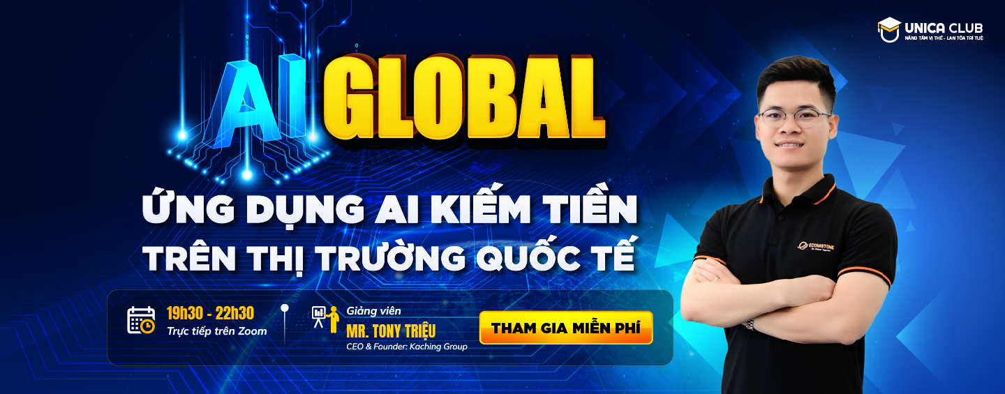 AI Global - Ứng dụng AI kiếm tiền quốc tế