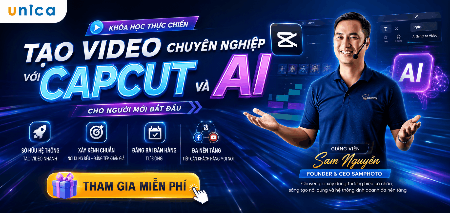 LÀM CHỦ CAPCUT & AI - TẠO VIDEO XÂY KÊNH- BÁN HÀNG TỰ ĐỘNG