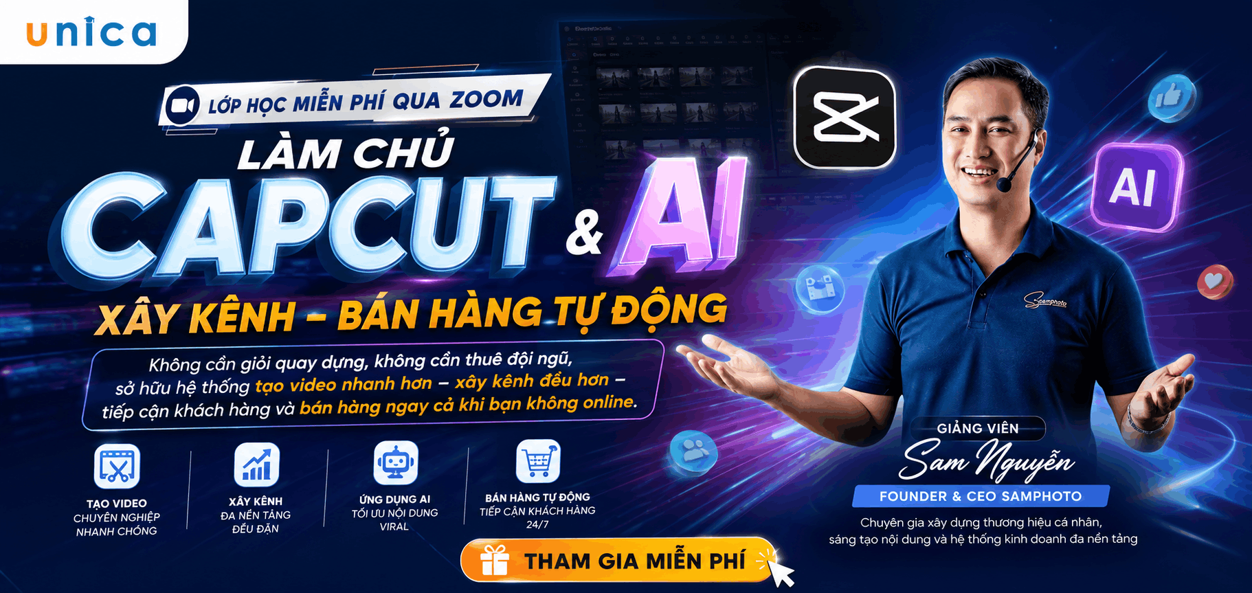 LÀM CHỦ CAPCUT & AI - TẠO VIDEO XÂY KÊNH- BÁN HÀNG TỰ ĐỘNG