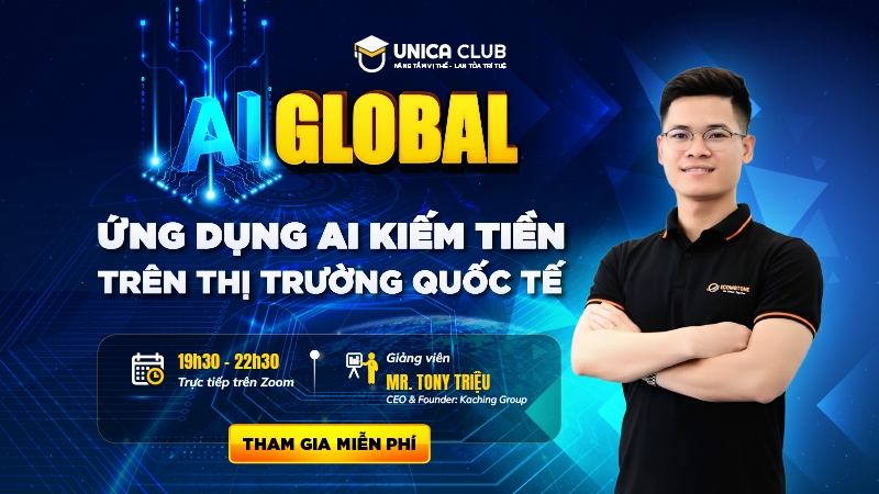 AI Global - Ứng dụng AI kiếm tiền quốc tế