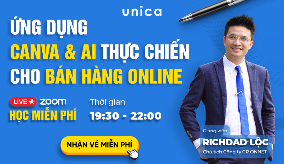 ứng dụng Canva & AI thực chiến cho bán hàng online