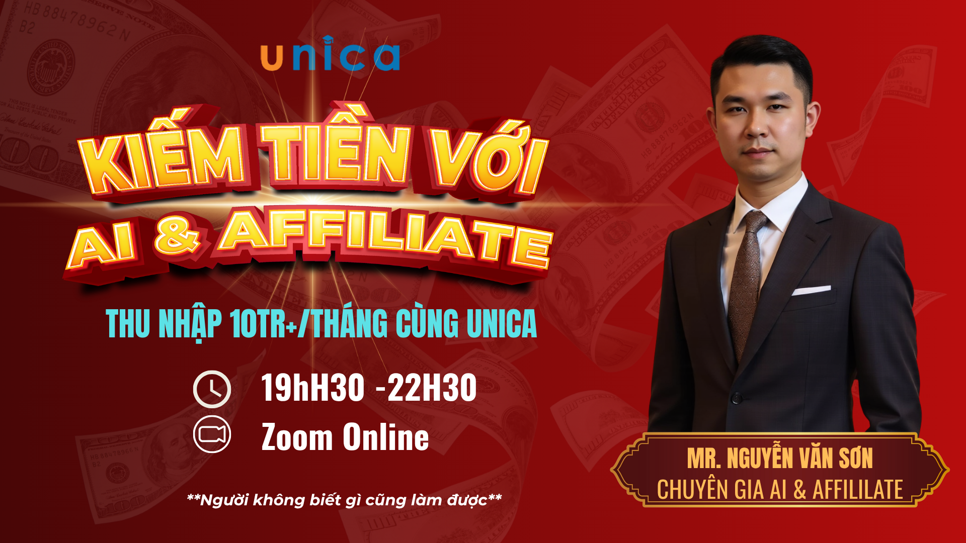 Kiếm tiền với AI & Affiliate thu nhập 10tr+/tháng 