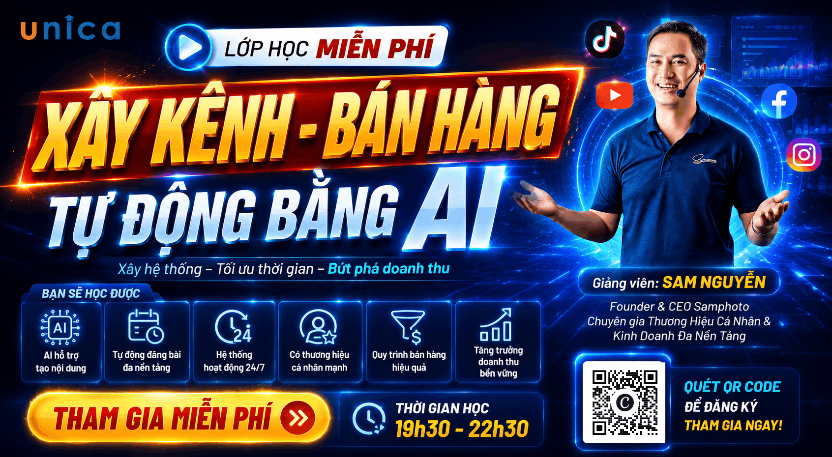 ĐẾ CHẾ 1 NGƯỜI - XÂY KÊNH - BÁN HÀNG ĐA NỀN TẢNG- TỰ ĐỘNG HOÁ BẰNG AI