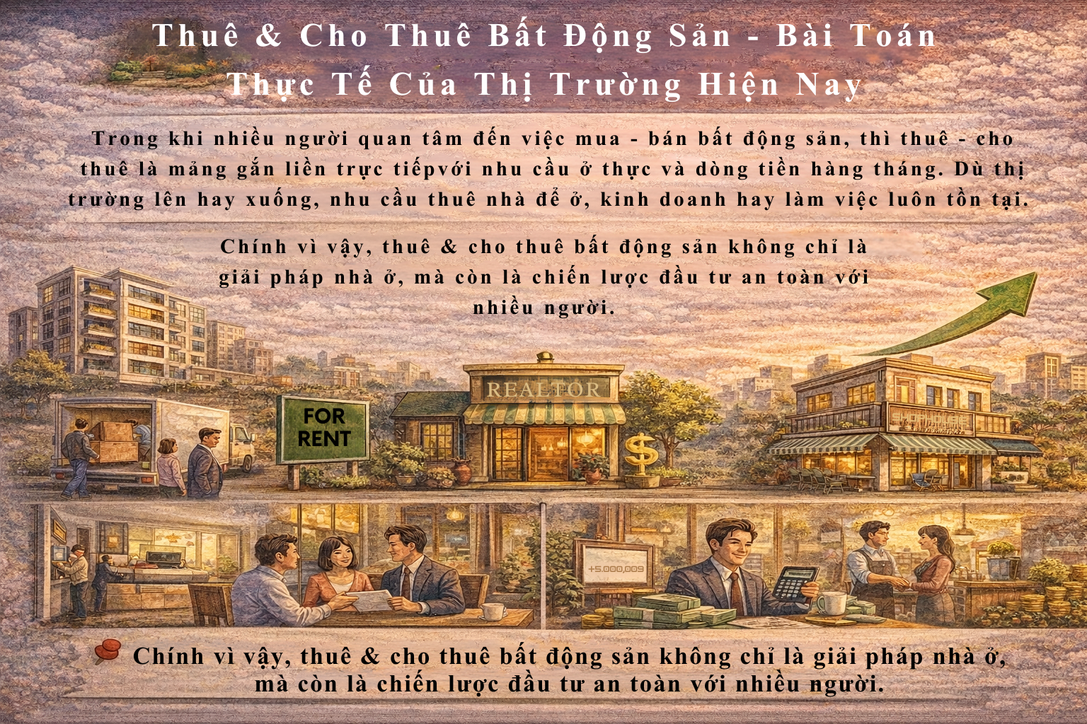 THUÊ VÀ CHO THUÊ BẤT ĐỘNG SẢN - BÀI TOÁN THỰC TẾ CỦA THỊ TRƯỜNG HIỆN NAY