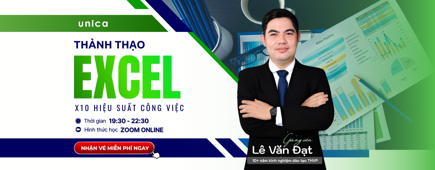 THÀNH THẠO EXCEL - X10 HIỆU SUẤT CÔNG VIỆC