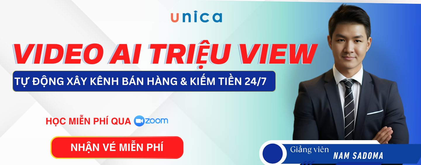 Khoá học Zoom: Video Ai triệu View tự động xây kênh bán hàng & kiếm tiền 24/7