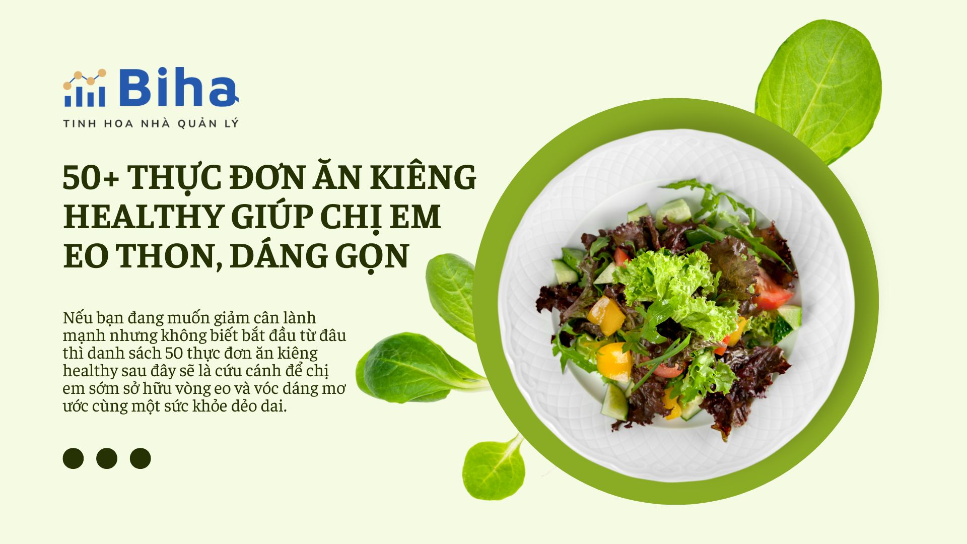 50+ THỰC ĐƠN ĂN KIÊNG HEALTHY GIÚP CHỊ EM EO THON THON, DÁNG GỌN