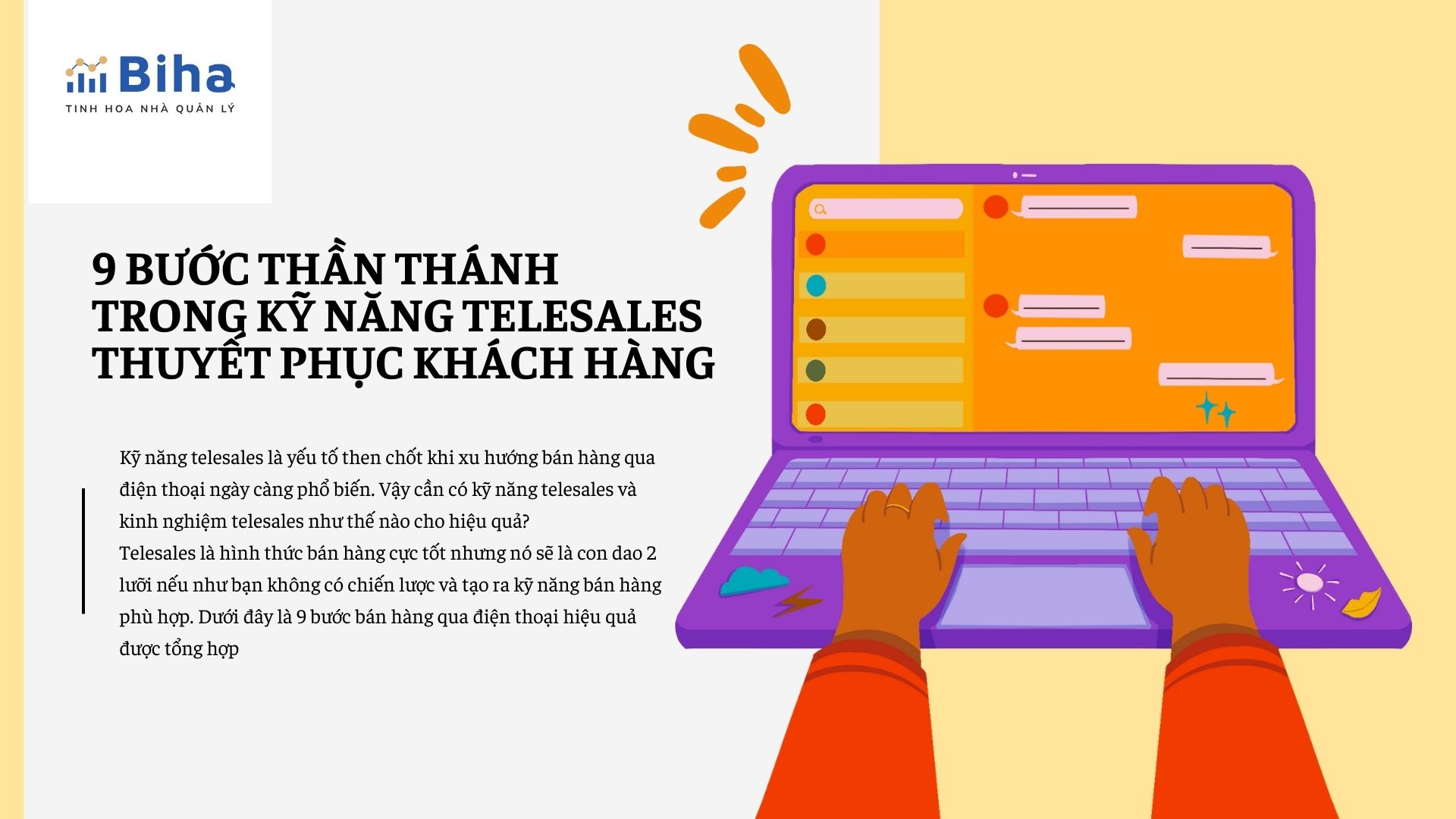 9 BƯỚC THẦN THÁNH TRONG KỸ NĂNG TELESALES THUYẾT PHỤC KHÁCH HÀNG